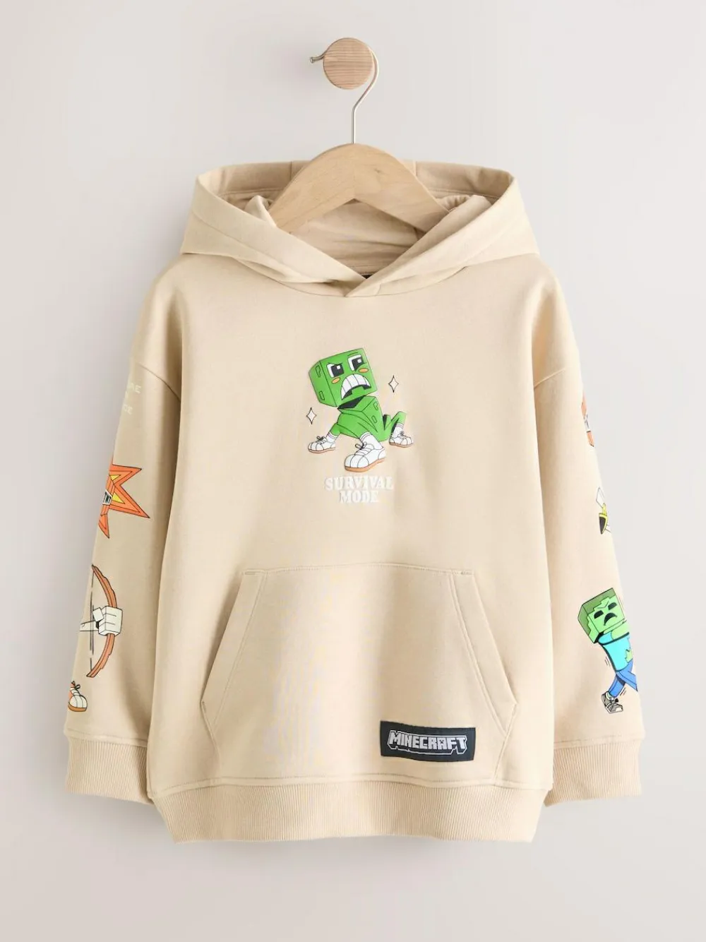 Discount Next Minecraft Hoodie (3-16yrs) Stone