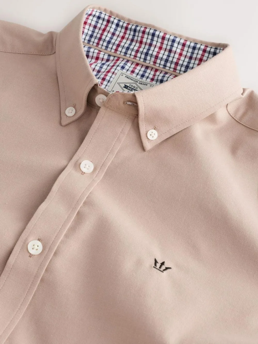 Hot Next Stone Natural Stretch Oxford Long Sleeve Shirt