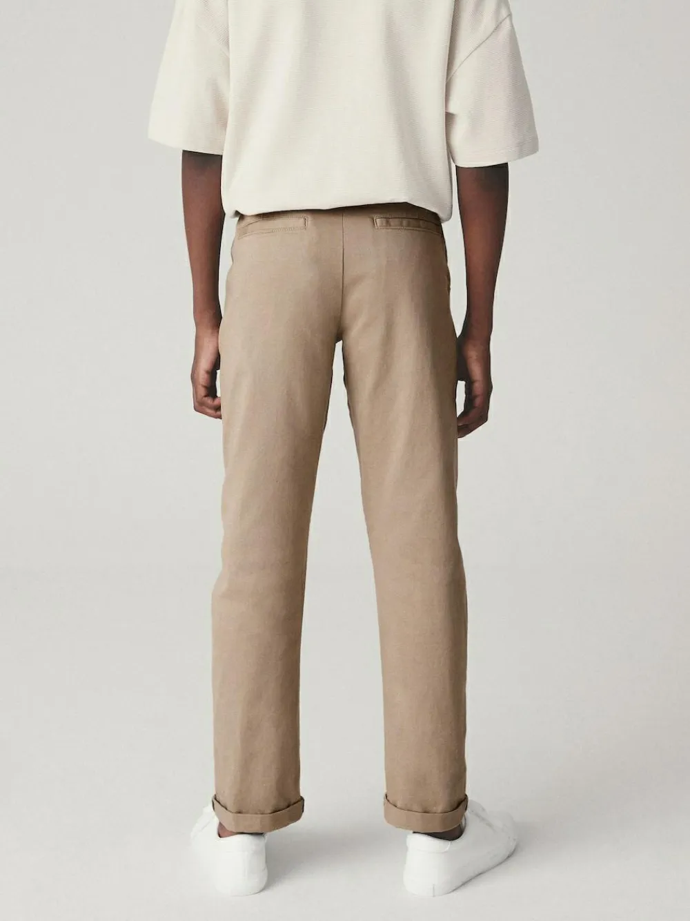 Hot Next Stone Regular Fit Stretch Chino Trousers (3-17yrs)