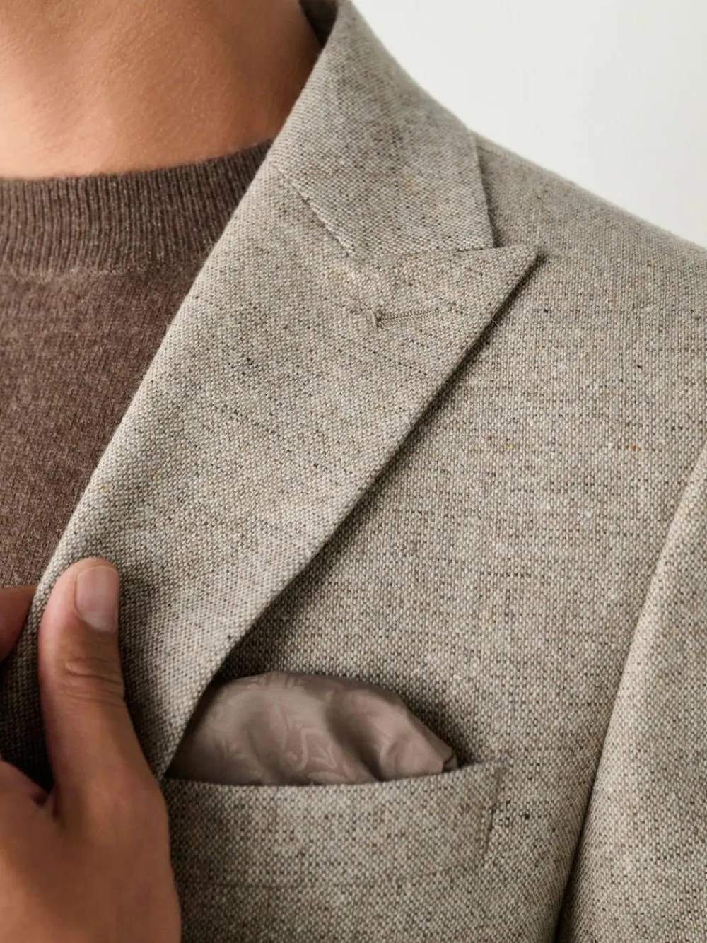 Next Stone Slim Fit Wool Blend Donegal Suit Jacket^ Blazers & Formal Jackets