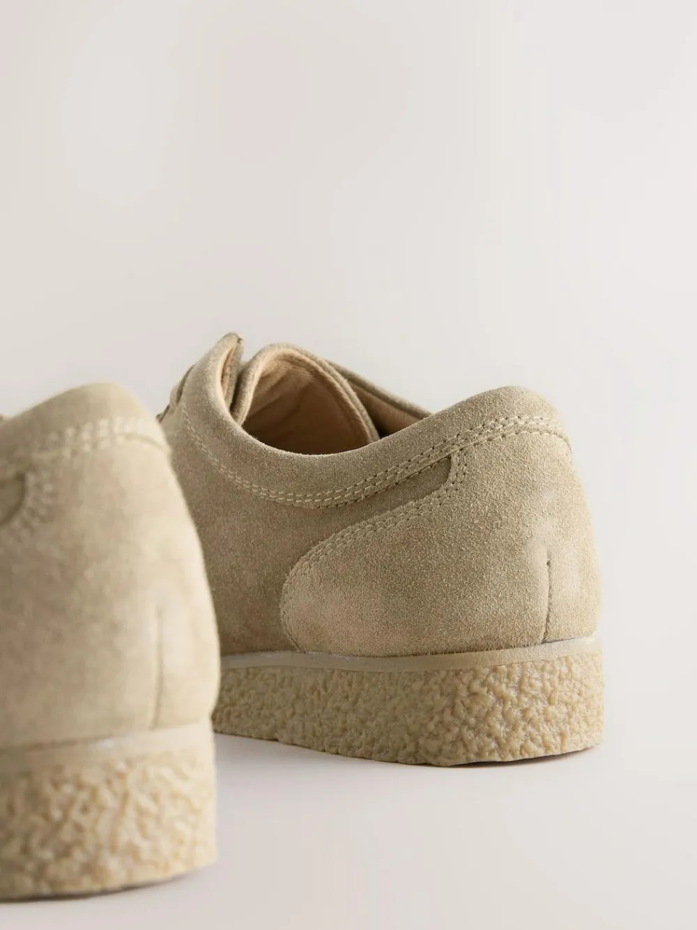 Discount Next Suede Apron Shoes Stone