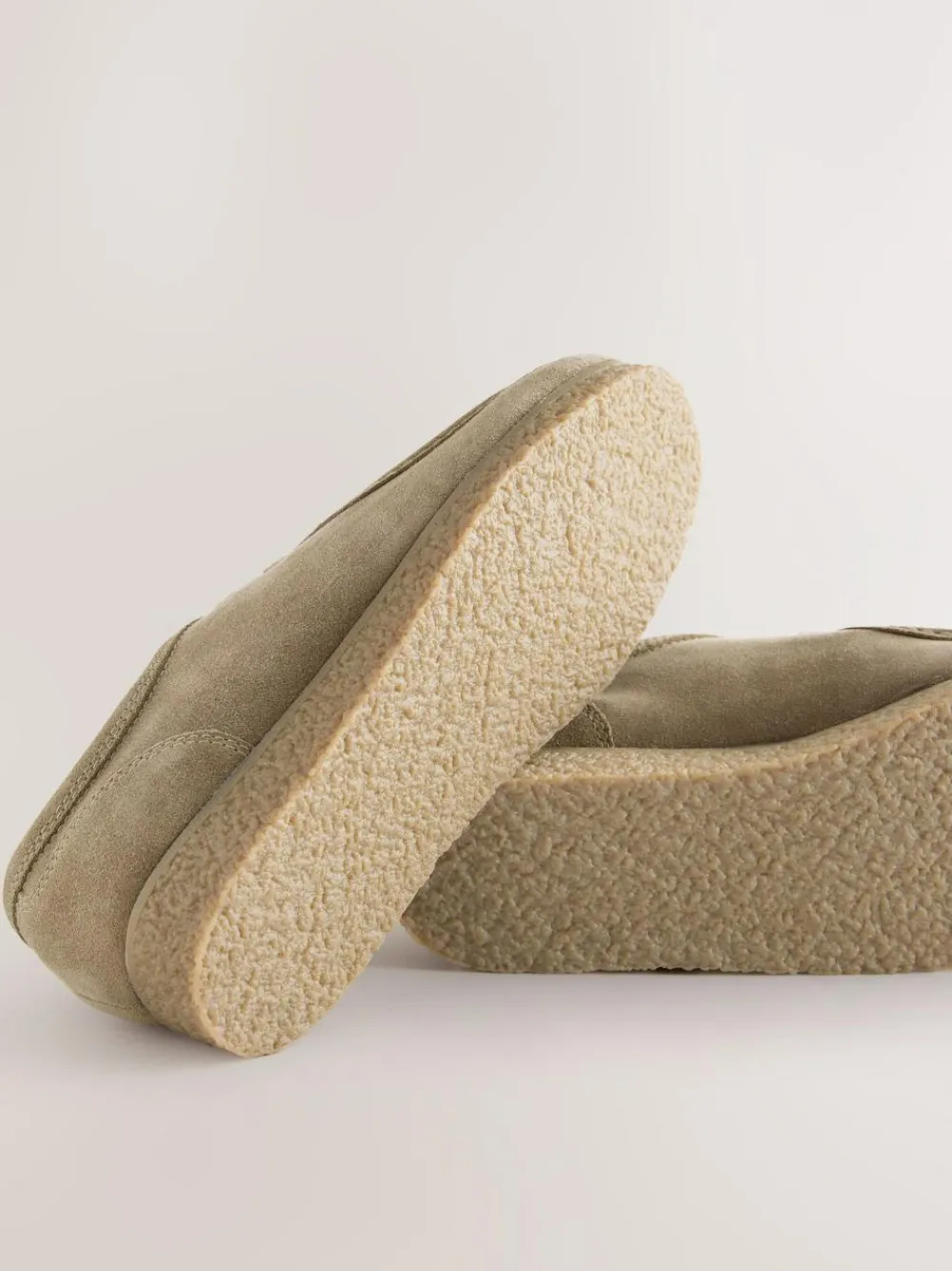 Discount Next Suede Apron Shoes Stone