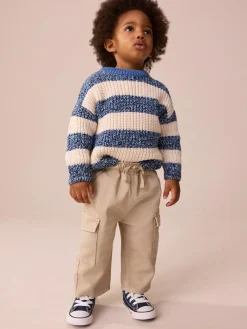 Next Wide Leg Cargo Trousers (3mths-7yrs)^BOY Joggers|Pants & Chinos