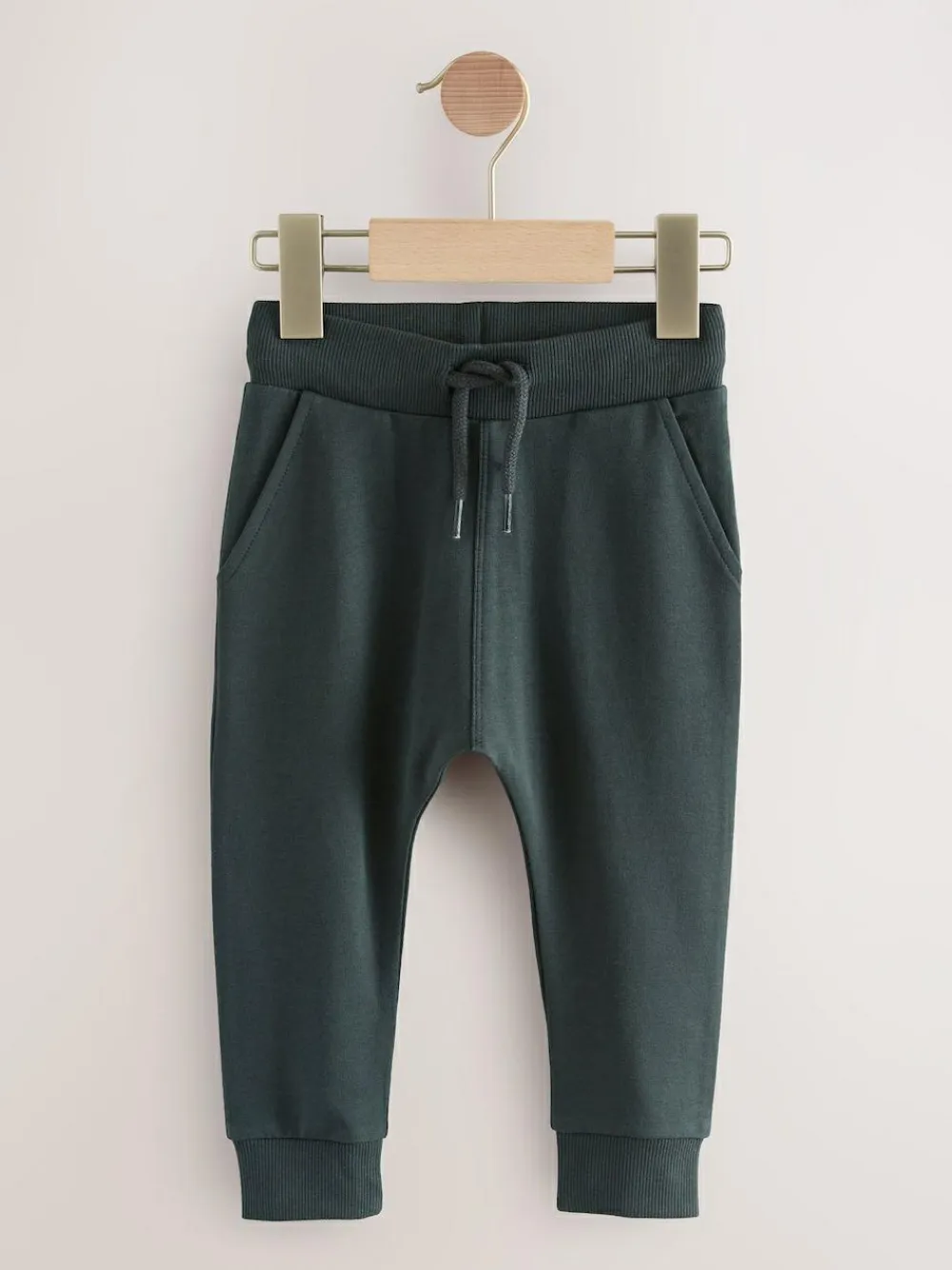 Clearance Next Stone/Tan Brown/Grey Skinny Fit Joggers 5 Pack (3mths-7yrs)