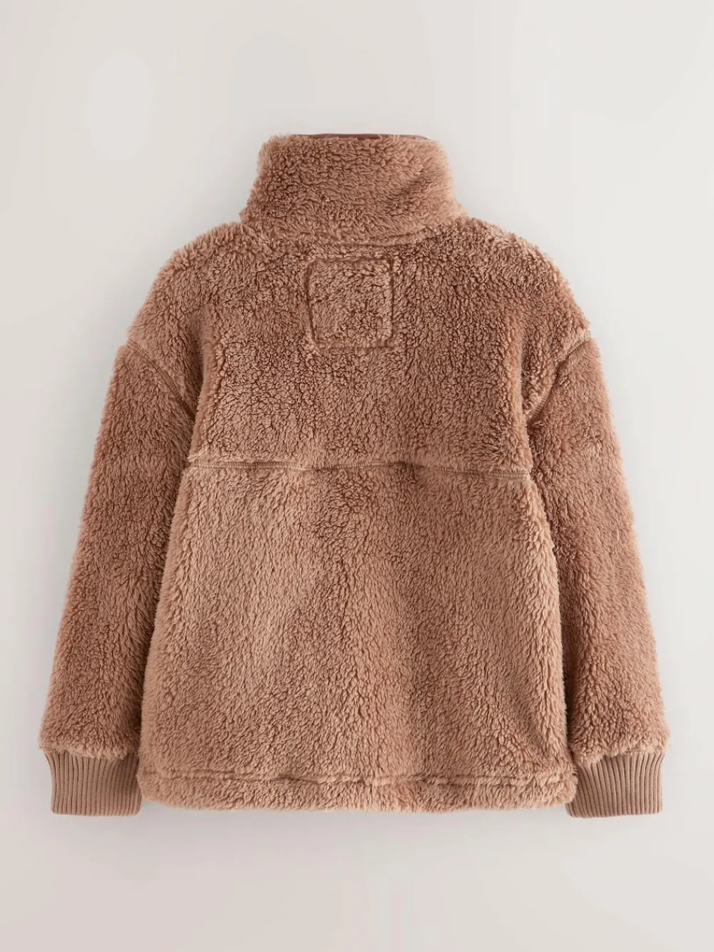 New Superdry Brown Quarter Zip Fleece