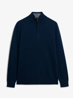Superdry Dusk Navy Marl Wool Blend Half Zip Jumper^ Knitwear|Knitwear