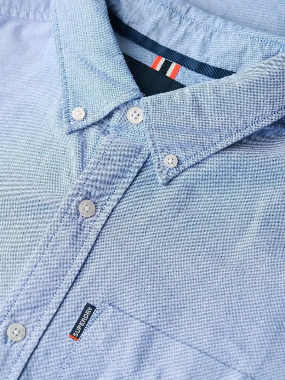 Clearance Superdry Essentials Oxford Shirt Light Blue