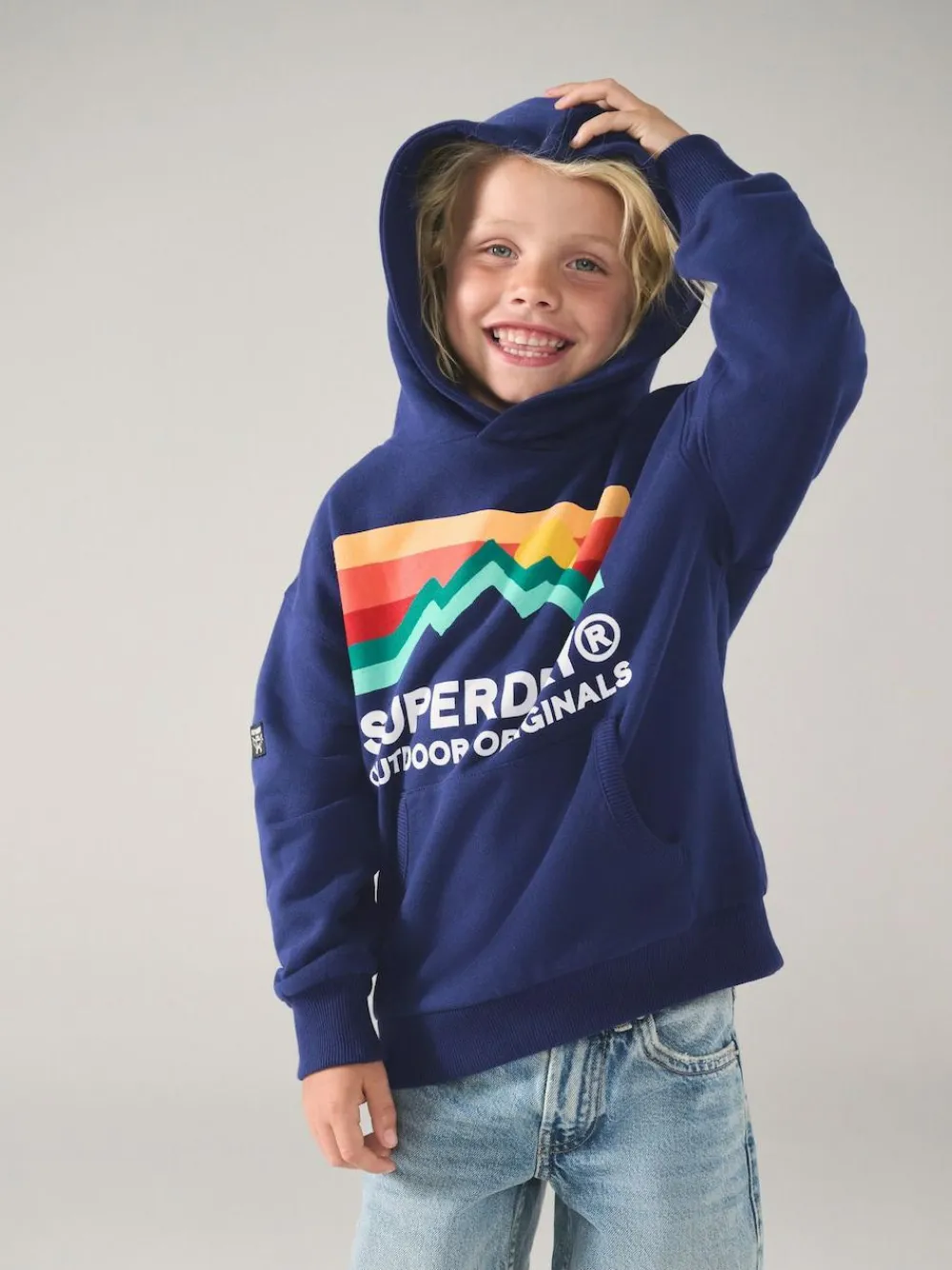 Superdry Navy Mix Hoodie^BOY Sweatshirts & Hoodies|Sweatshirts & Hoodies