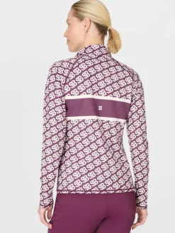 Best Sweaty Betty Purple Ski Half Zip Thermal