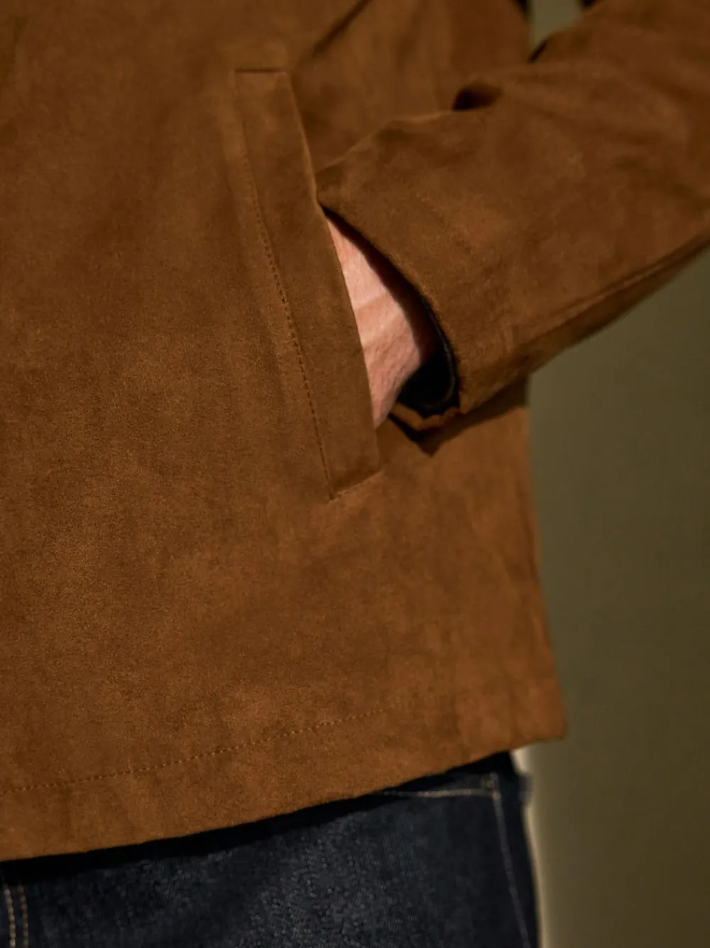 Next Tan Brown Faux Suede Harrington Jacket^ Coats & Jackets|Coats & Jackets