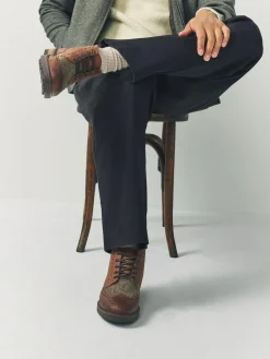 New Next Tan Brown Heritage Brogue Boots