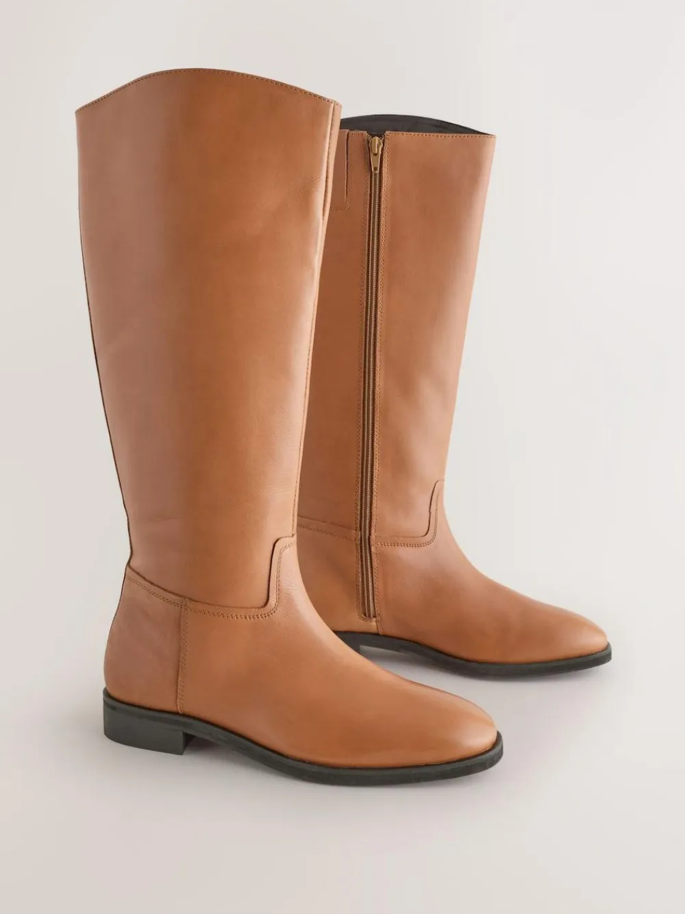 Next Extra Wide Fit Forever Comfort® Flat Riding Boots^Women Boots & Wellies|Boots