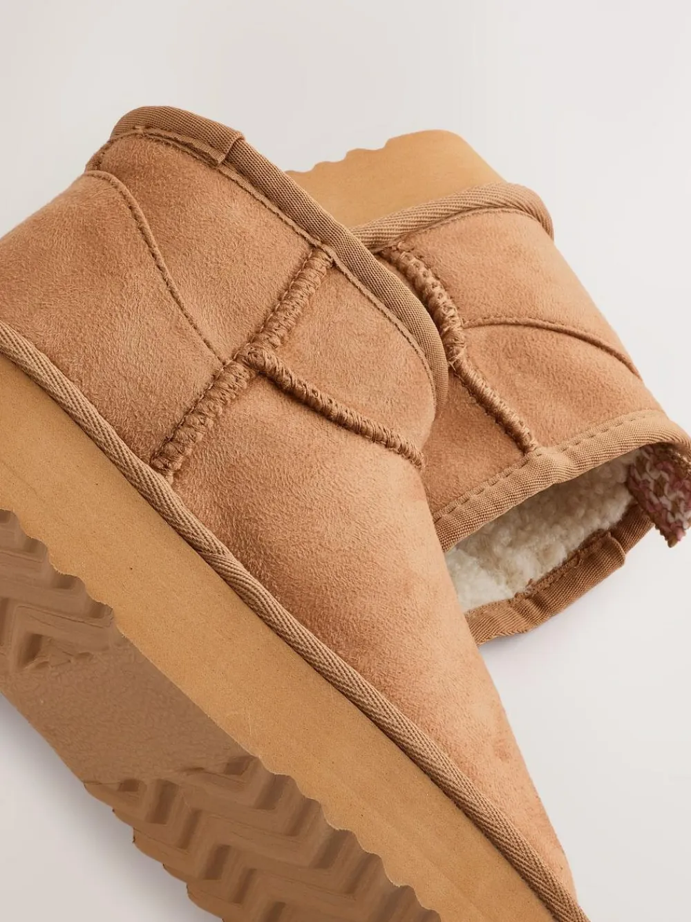 Discount Next Slipper Ankle Boots Tan Brown