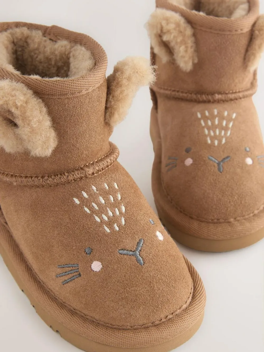 Hot Next Tan Brown Standard Fit (F) Suede Pull On Boots