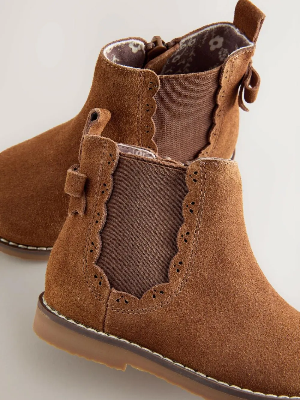 Online Next Standard Fit (F) Chelsea Ankle Boots Tan Brown