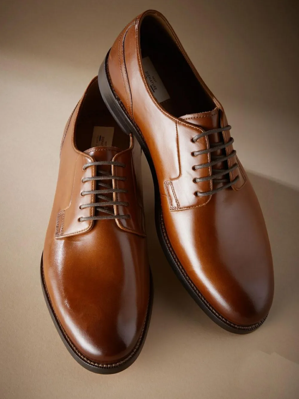 Next Standard Fit Signature Leather Sole Derby Shoes^ Shoes