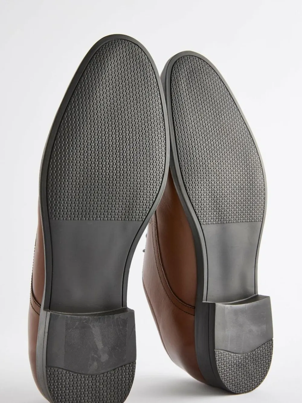 Best Next Wide Fit Leather Plain Derby Shoes Tan Brown
