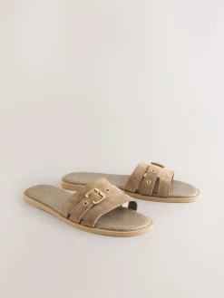 Next Buckle Mule Sandals^Women Wide Fit & Extra Wide Fit