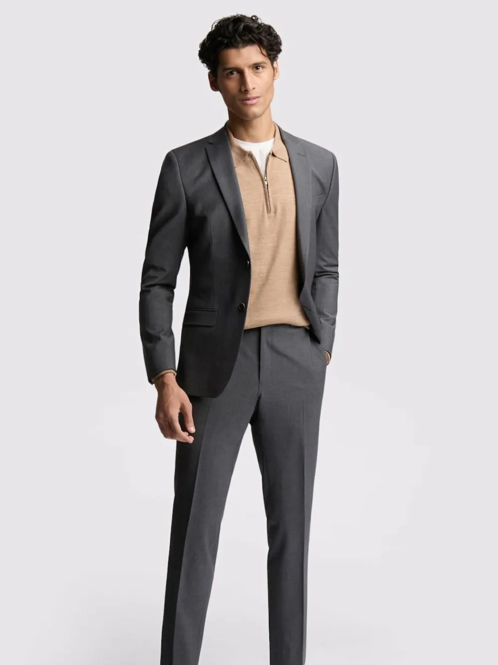 Ted Baker Tailoring Prem Charcoal Grey Panama Slim Suit Jacket^ Grey Suits