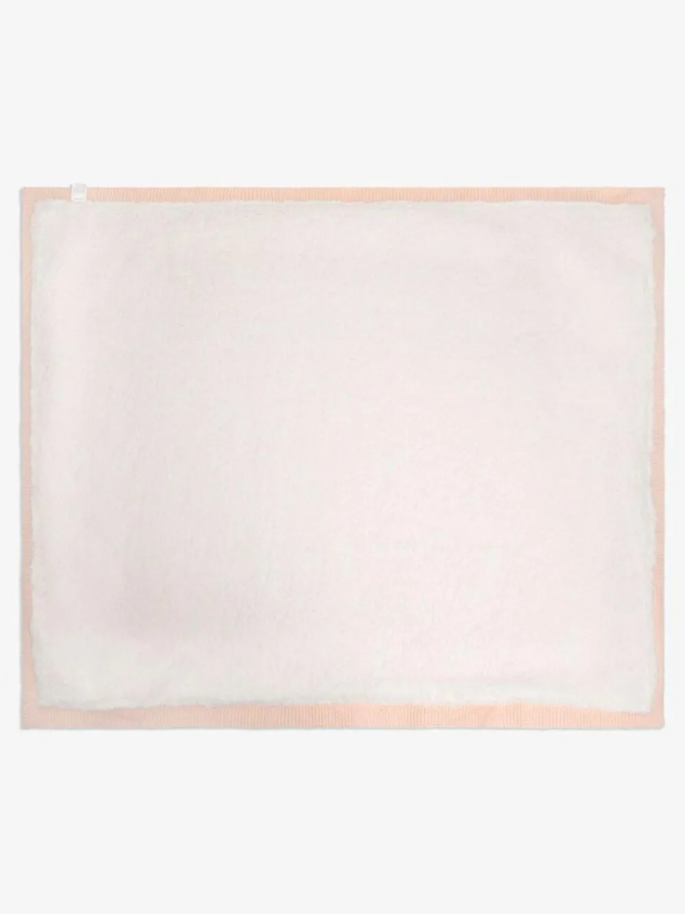 Clearance The Little Tailor Pink Plush Lined Knitted Baby Blanket