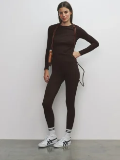 Outlet The Set 3 Pack Active Ribbed Legging Black/Chocolate Brown/Khaki
