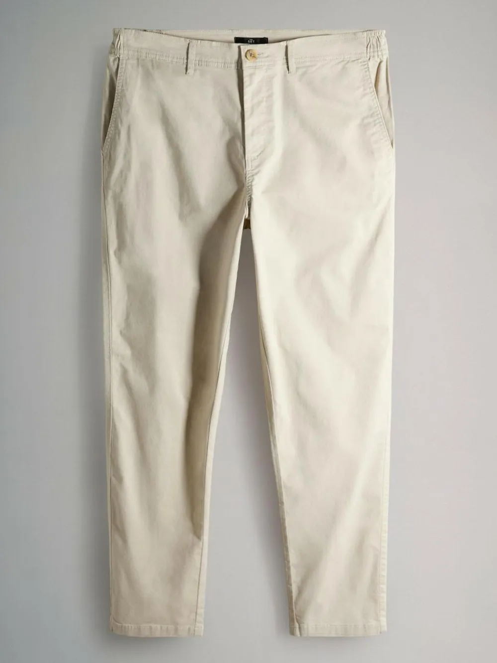 The Set 3 Pack Slim Leg Chino Trousers Black/Brown/Cream^ Pants & Chinos