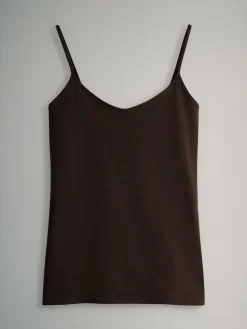 The Set 7 Pack Thin Strap Vest Tops^Women Tops & T-Shirts