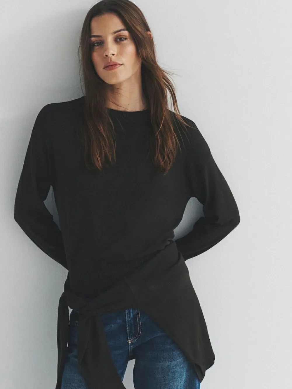 The Set Black/Brown/Neutral 3 Pack Fine Knit Crew Neck Jumpers^Women Knitwear|Knitwear