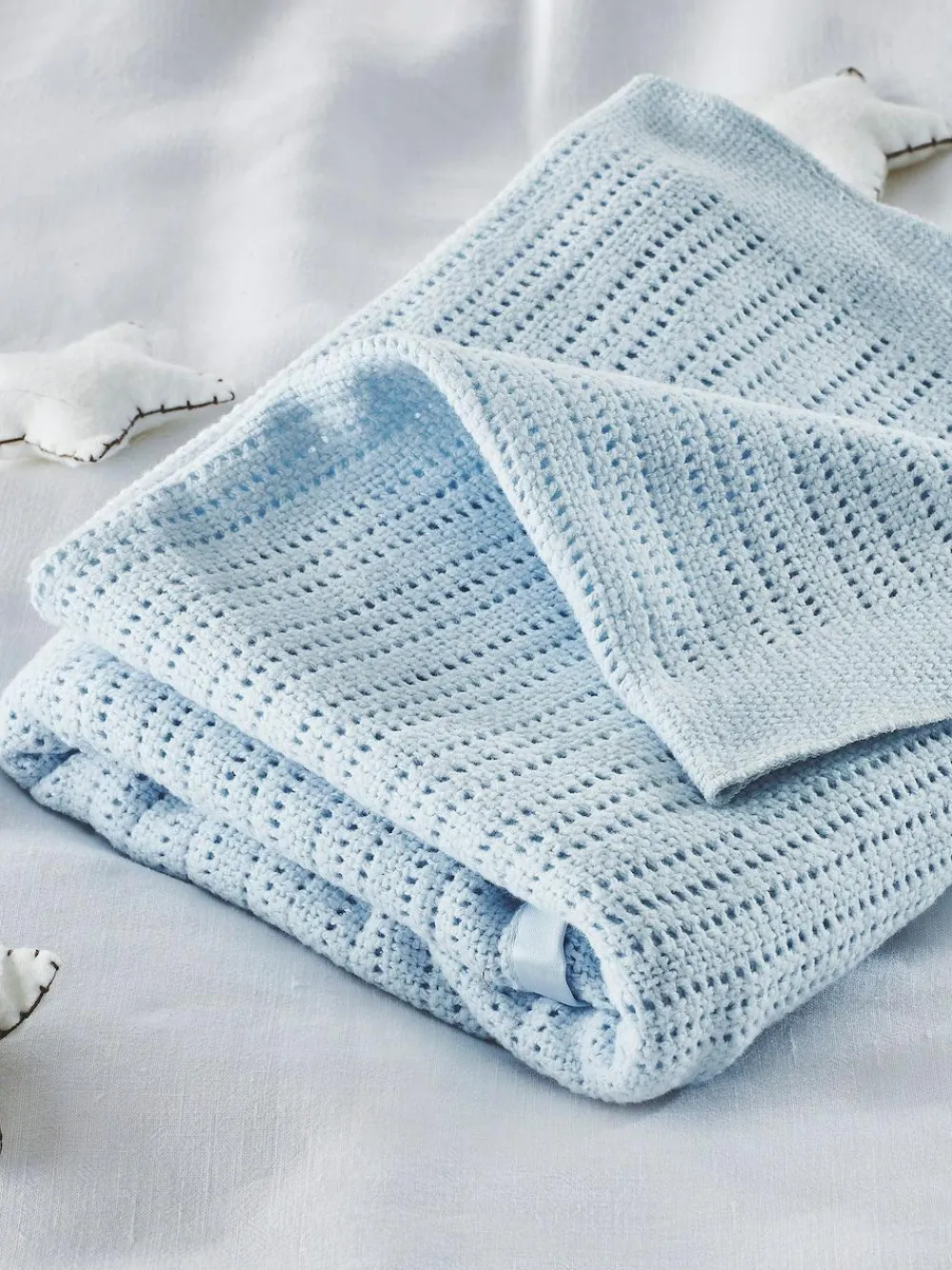 The White Company Cellular Satin Winter Blanket^ Nursery Bedding