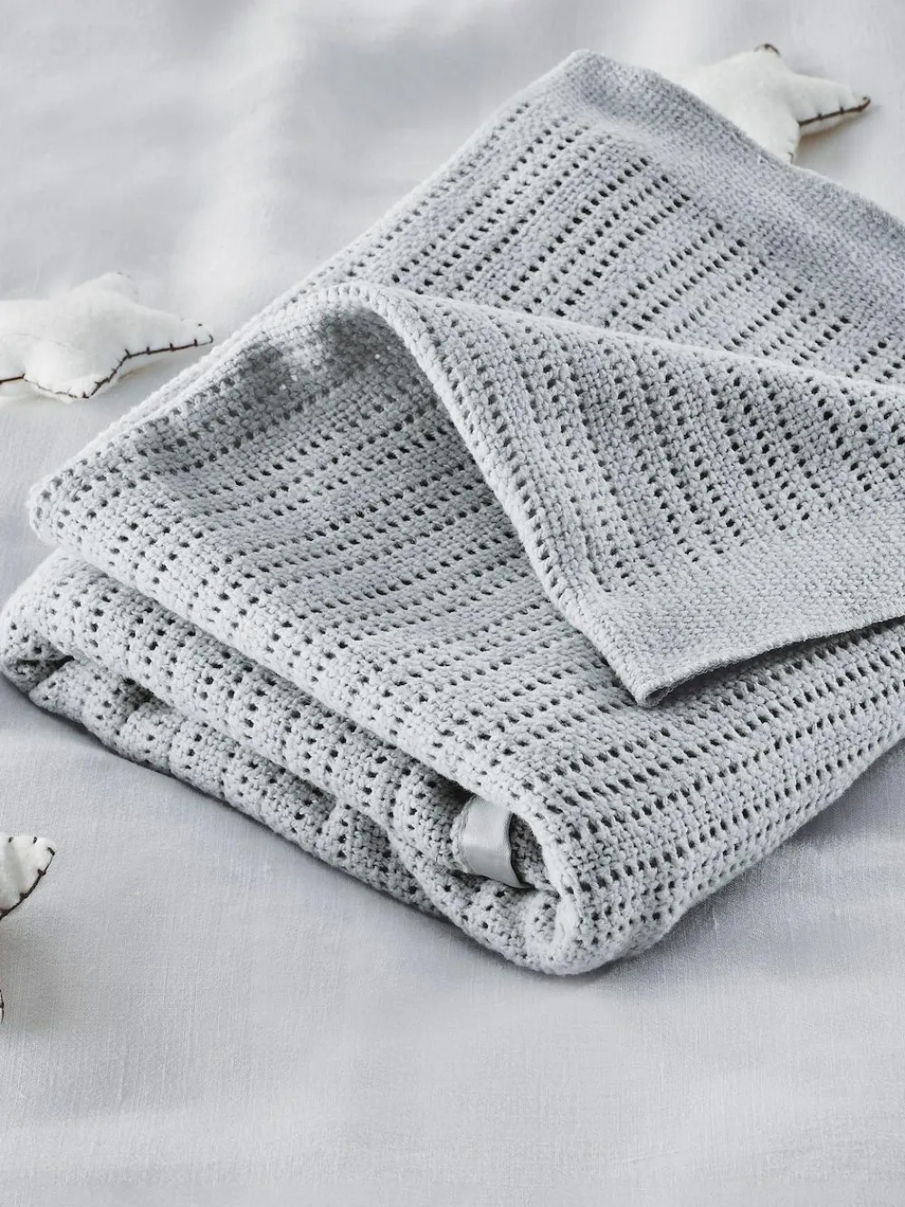 The White Company Cellular Satin Winter Blanket^ Nursery Bedding