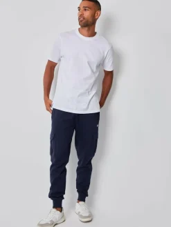 Clearance Threadbare Cargo Style Joggers 2 Pack Blue/Grey