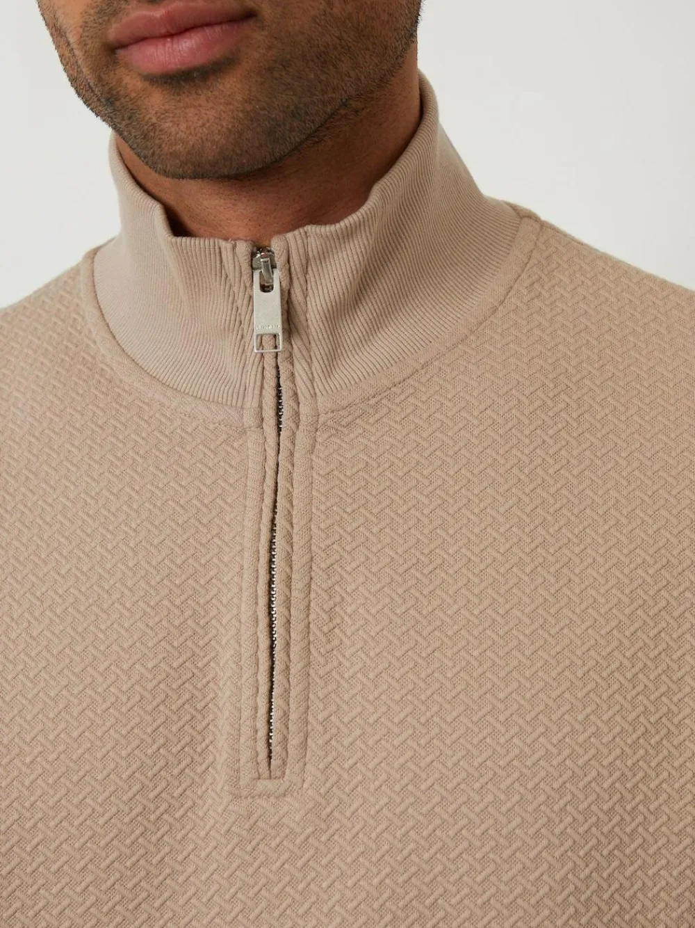 Threadbare Textured Quarter Zip Sweatshirt^ Sweatshirts & Hoodies|Sweatshirts & Hoodies