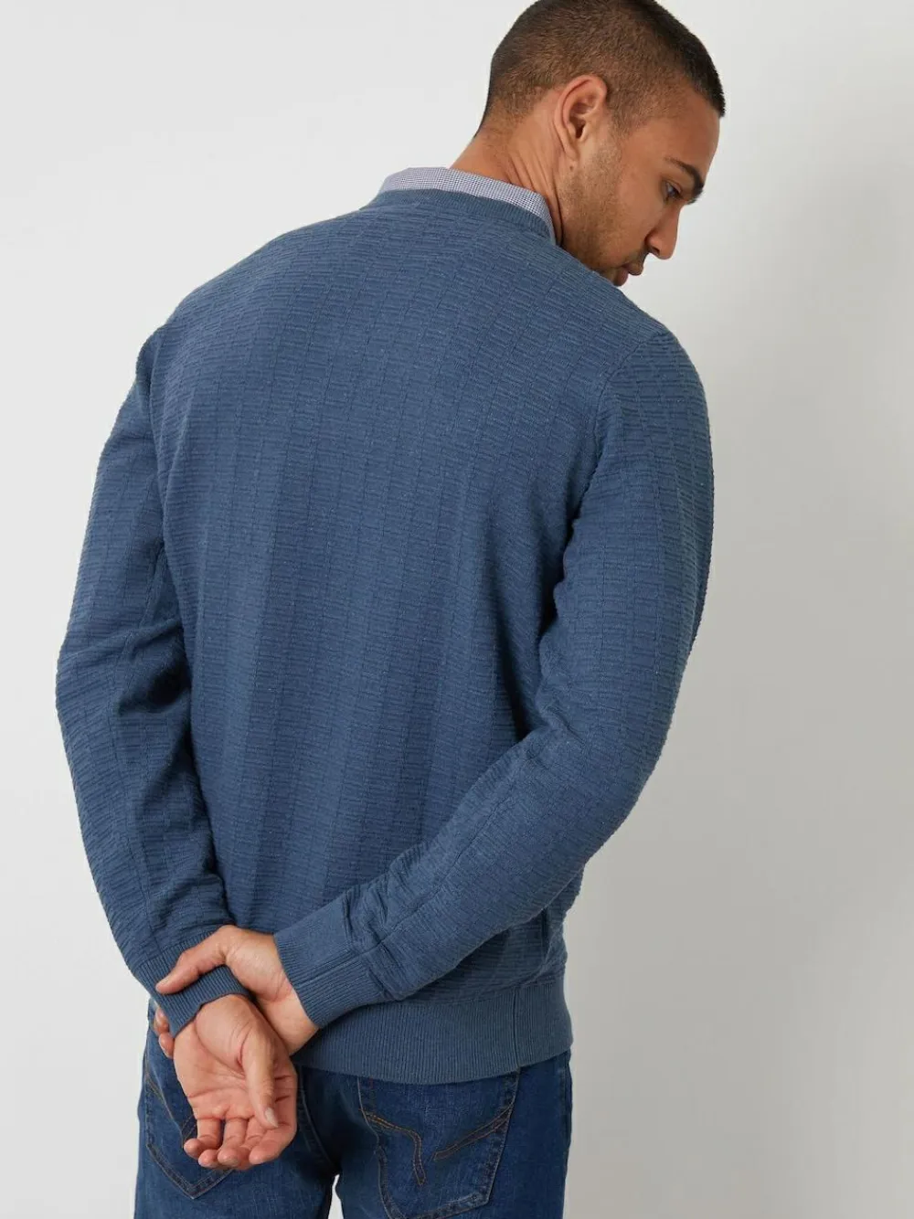 Threadbare Mock Shirt Textured Knitted Jumper^ Knitwear|Knitwear