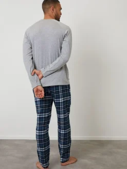 Threadbare Light Grey Blend Long Sleeve Pyjamas Set^ Pyjamas