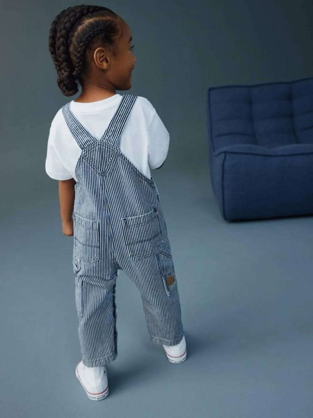 Next Ticking Stripe Dungarees (3mths-7yrs)^BOY Sets & Co-Ords|Sets & Co-Ords