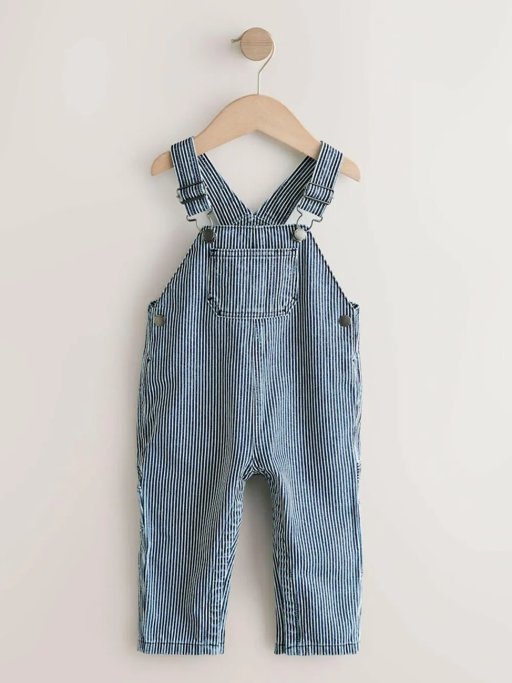 Next Ticking Stripe Dungarees (3mths-7yrs)^BOY Sets & Co-Ords|Sets & Co-Ords