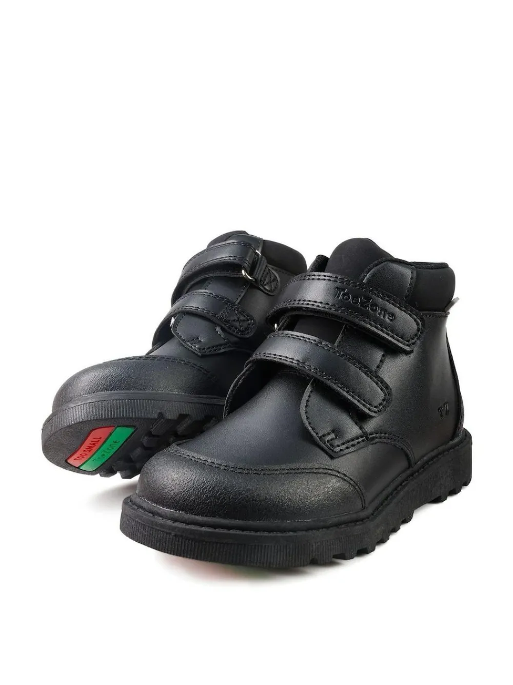 Toezone Felix Black Rip Tape Fastening Boots