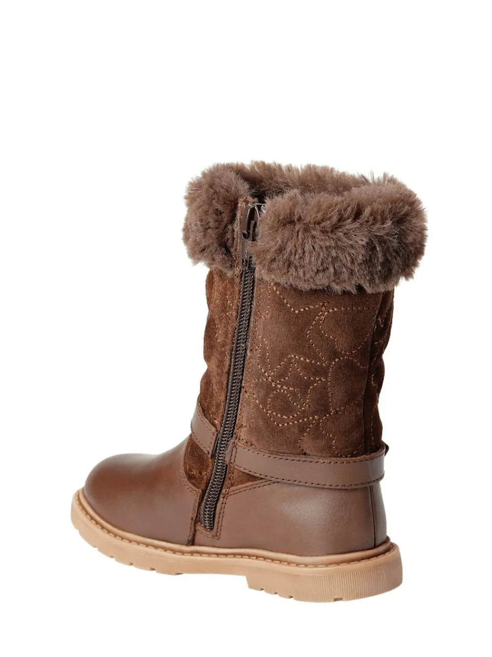 Online Toezone Girls Sara Fur Warm Winter Brown Boots