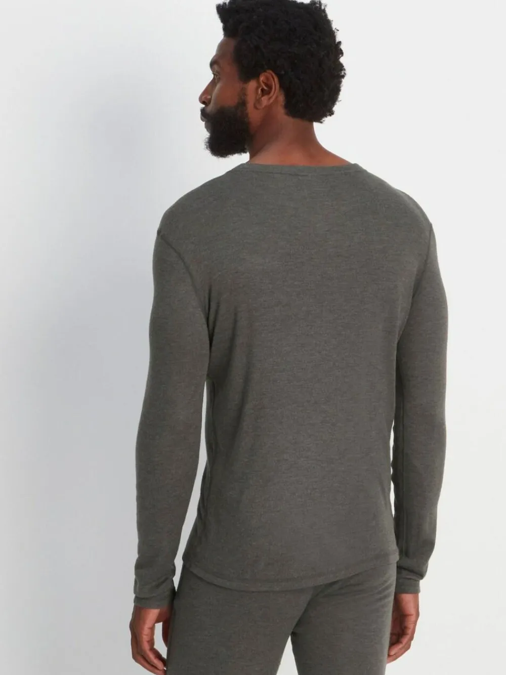 Discount Tog 24 Dark Grey Marl Meru Thermal Crewneck Sweatshirt