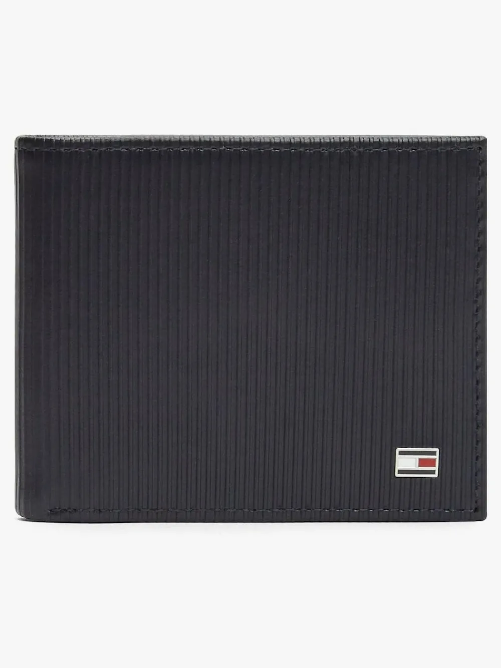 Clearance Tommy Hilfiger Blue Flag Bifold Leather Credit Card Wallet