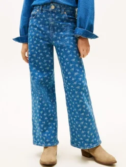 Tommy Hilfiger Blue Mabel Floral Print Wide Leg Jeans^ Jeans