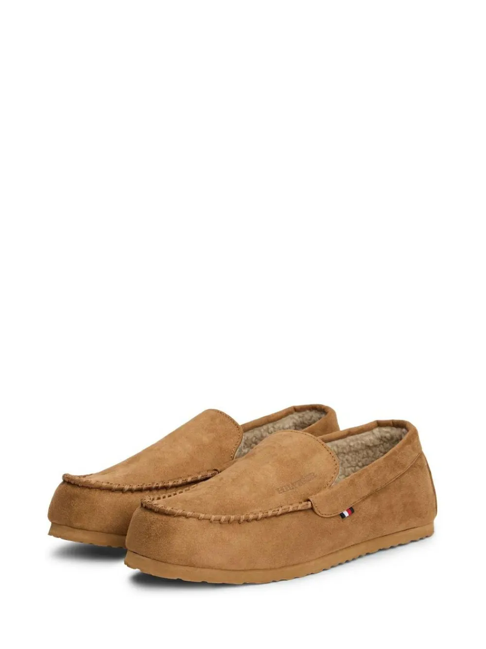 Outlet Tommy Hilfiger Fleece Lined Driver Slippers Brown