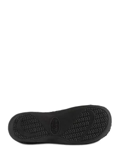 Discount Totes Black Isotoner Popcorn Terry Mules Slippers
