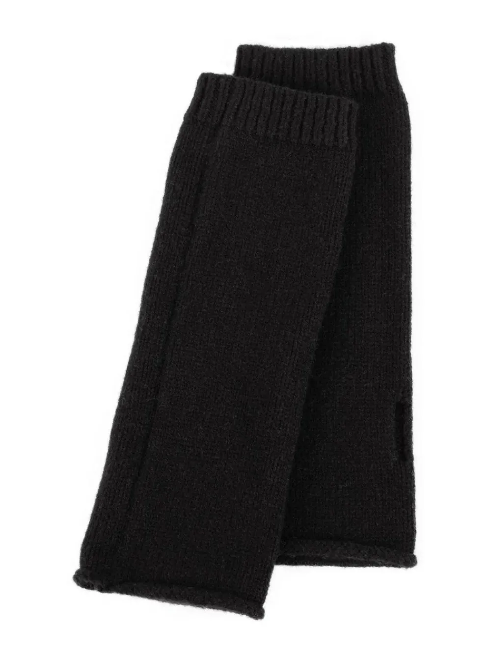 Best Totes Black Ladies Isotoner Soft Touch Knit Fingerless Gloves