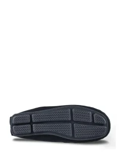 Totes Blue Isotoner Mens Herringbone Lined Moccasin^ Slippers|Slippers