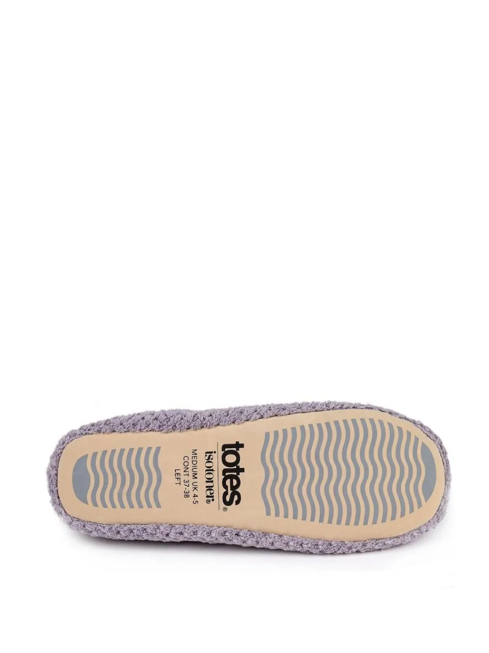 Clearance Totes Isotoner Popcorn Slippers Grey