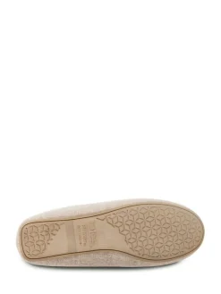 Totes Natural Isotoner Ladies Textured Moccasin Slippers^Women Slippers
