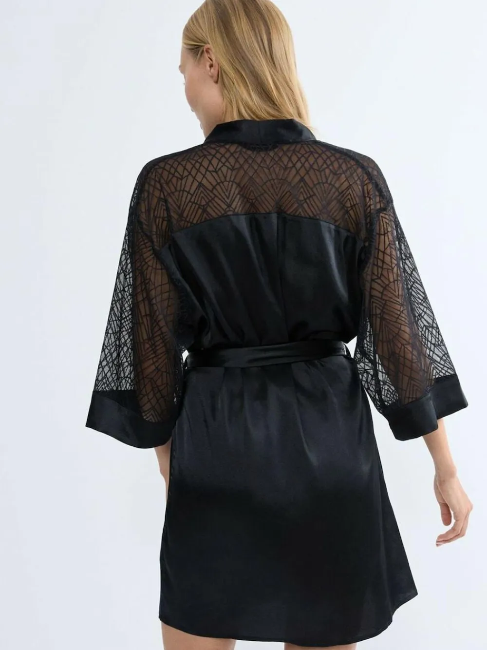 Triumph Black A Weekend to Remember Robe^Women Bathrobes