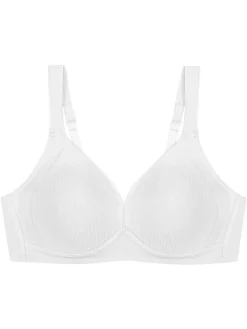Sale Triumph Modern Soft Cotton Non Wired Bra White