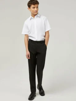 Trutex Senior Boys Slim Leg Charcoal School Trousers^BOY Tznius Pants